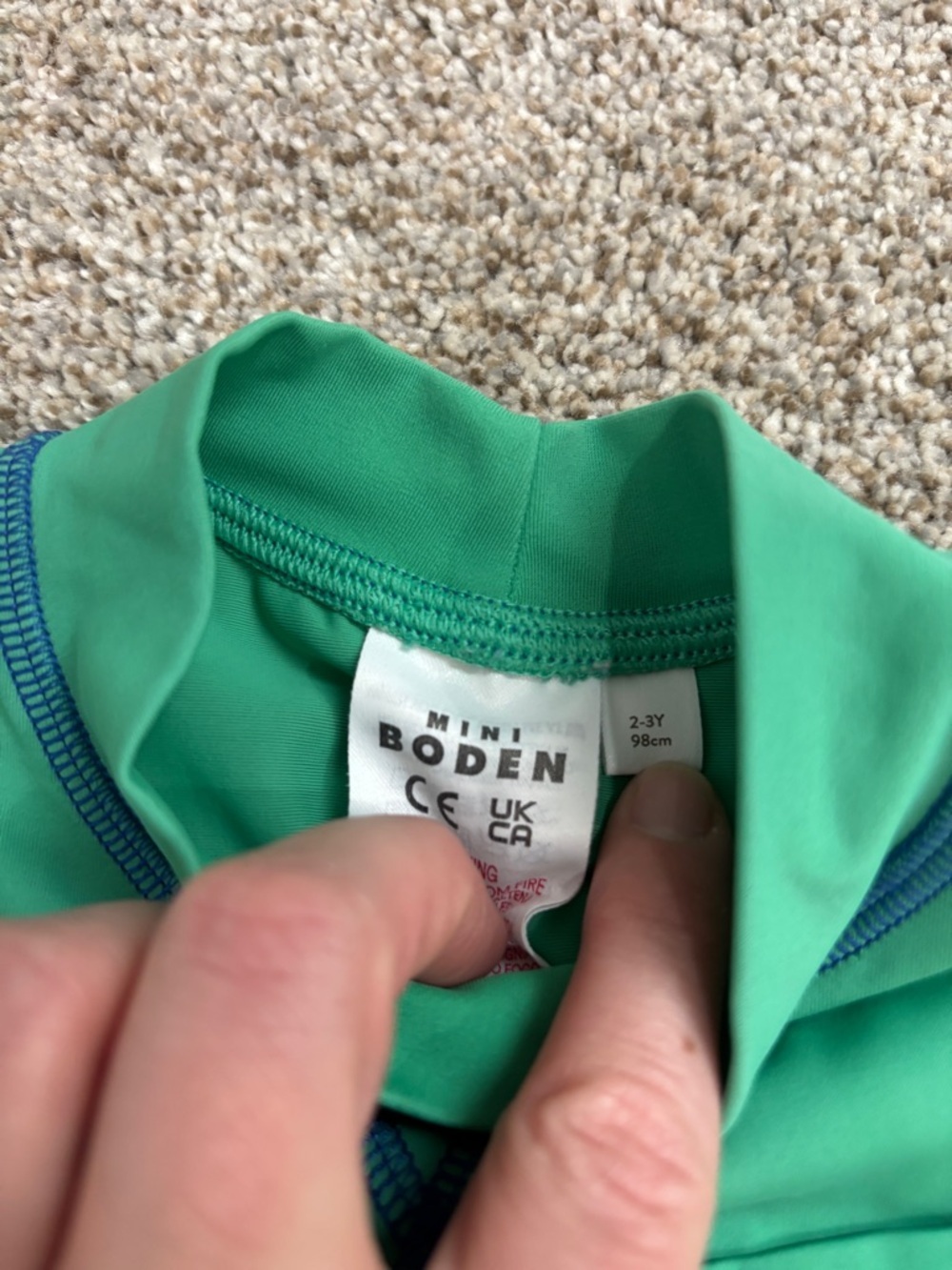 Lot of Mini Boden Toddler Boys Shark Print Rash Guard 2-3 years Long Sleeve - Picture 5 of 5
